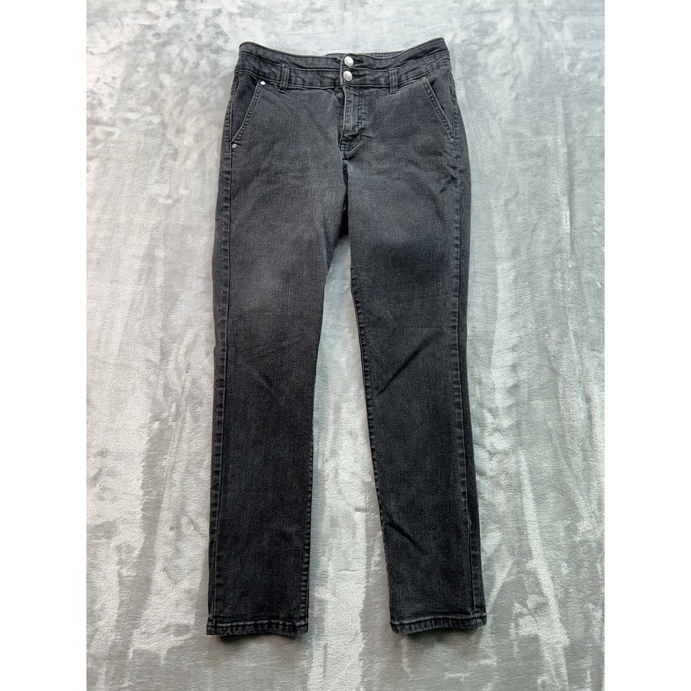 D. Jeans Skinny Mid Rise Stretch Denim Jeans Womens Sz 10 Black Casual Ladies